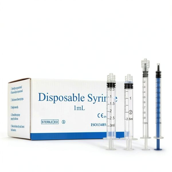 Ehoycq 2.5ml Luer Lock Syringe 25ga with Protective Cap 100 Pack-6