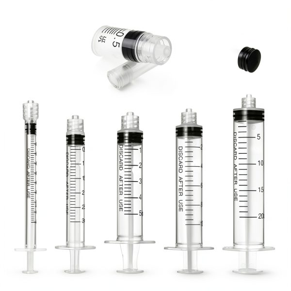 PrecisionLab Luer Lock Syringe Set with Blunt Needles & Caps-1