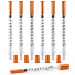 Maydeyy 1ml 31G 1/4" Plastic Syringe 100 Pack Disposable-0