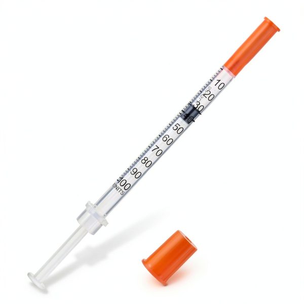 Maydeyy 1ml 31G 1/4" Plastic Syringe 100 Pack Disposable-2