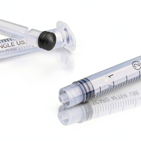 Ehoycq 2.5ml Luer Lock Syringe 25ga with Protective Cap 100 Pack-2