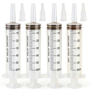 Cafozsmu 60ml Syringe without Needle Lab Dispensing Tool Sealed Pack-0