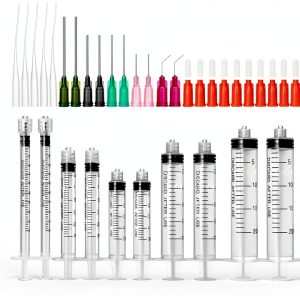 PrecisionLab Luer Lock Syringe Set with Blunt Needles & Caps-0