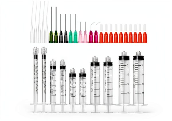 PrecisionLab Luer Lock Syringe Set with Blunt Needles & Caps-0