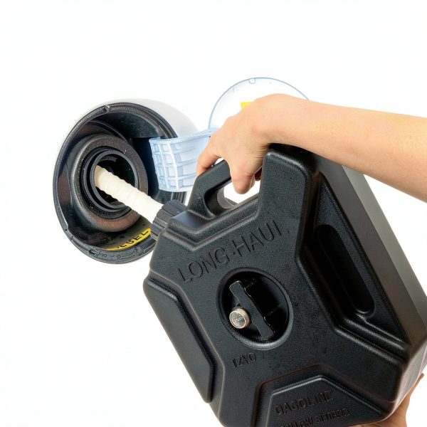 Plastic Engine Oil Jugs 1.3 Gallon Water Can Acshio Lockable Bracket-7