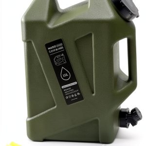 5 gallon Camping Water Container with Spigot, Portable BPA-Free Water Jug for Camping Hiking Emergency Stroage (Army Green, 5, Gallons)-0