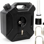 Plastic Engine Oil Jugs 1.3 Gallon Water Can Acshio Lockable Bracket-0