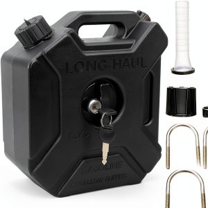 Plastic Engine Oil Jugs 1.3 Gallon Water Can Acshio Lockable Bracket-0